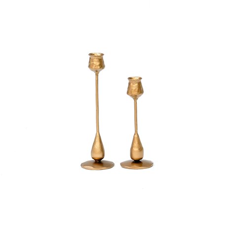 Bella Hand Foraged Iron Taper Candle Holders-featured