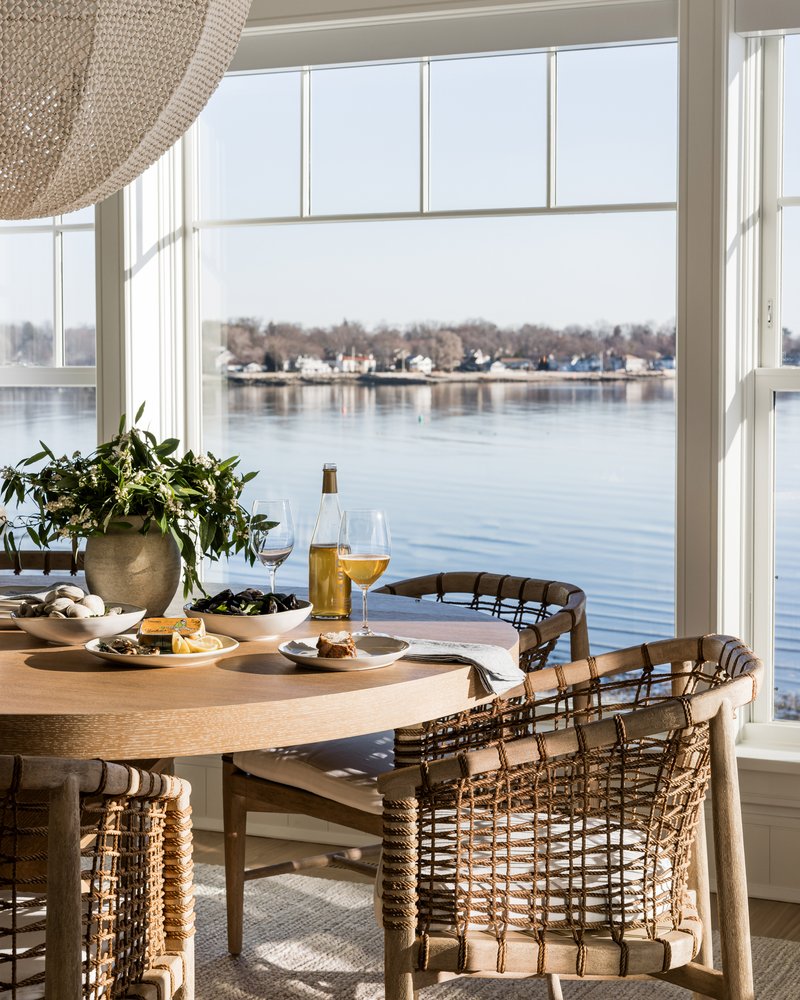 Dining room view in Coastal Connecticut