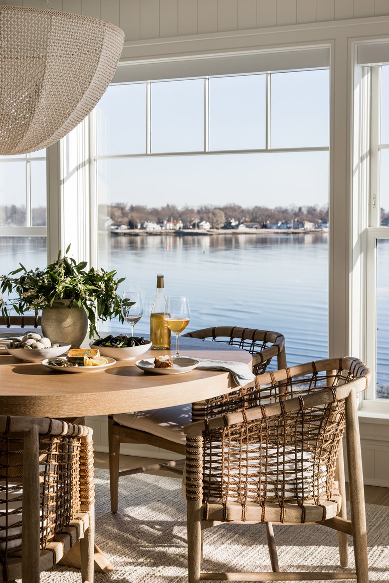 Dining room view in Coastal Connecticut