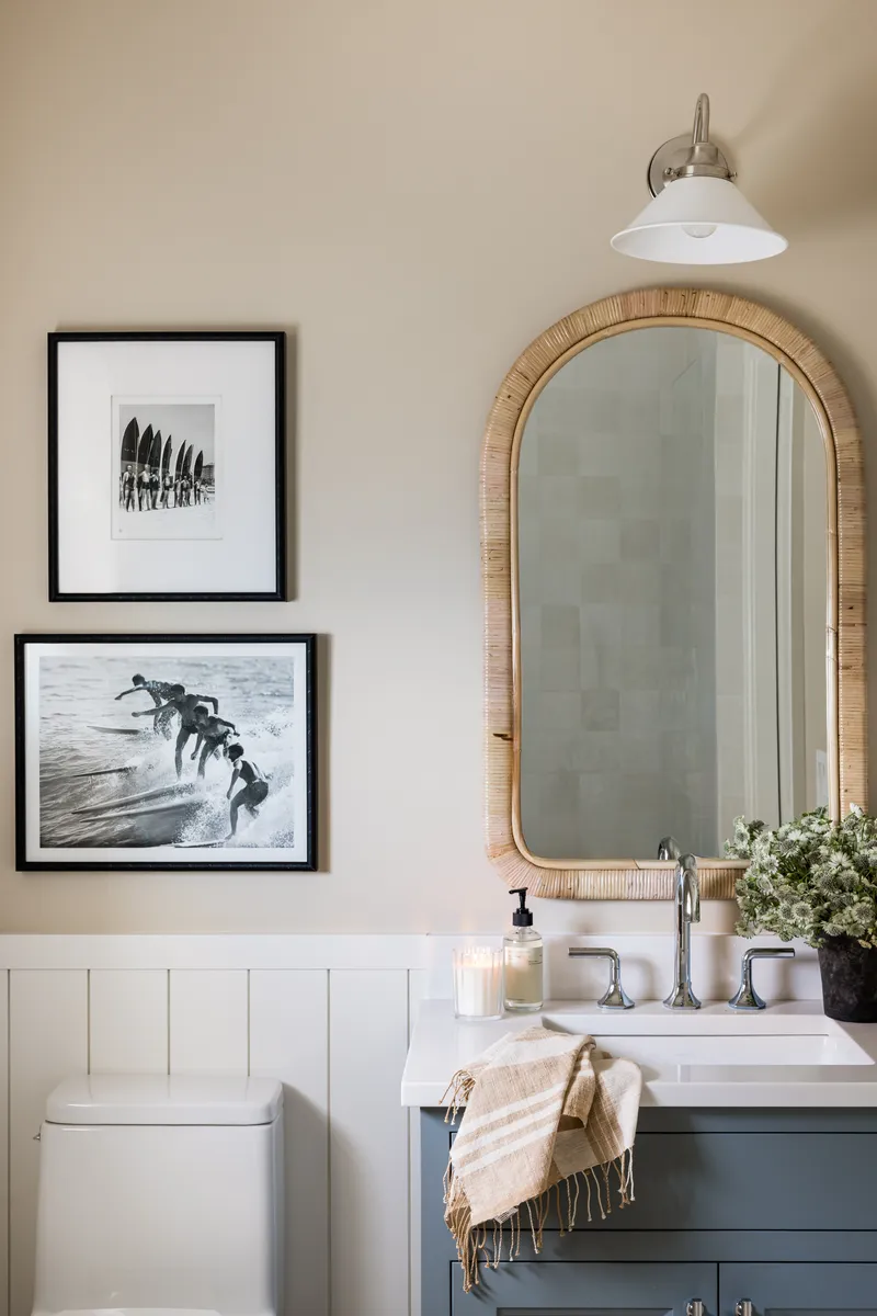 Guest bathroom in Coastal Connecticut by Pure Salt