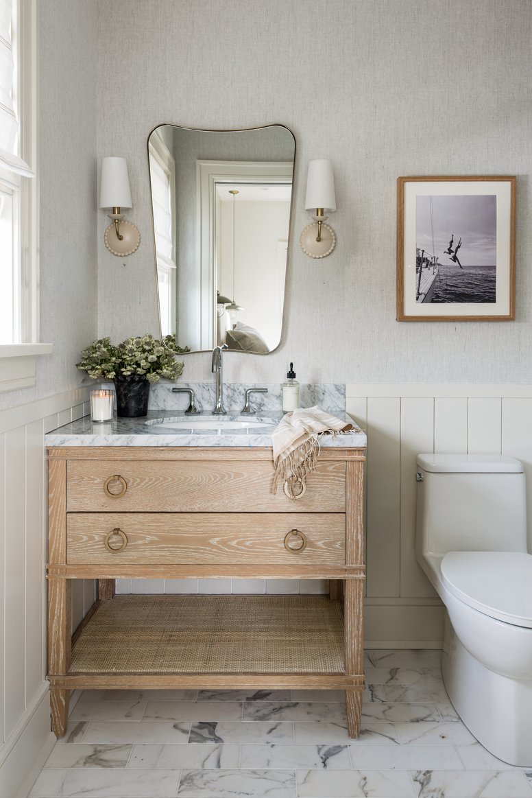 Guest bathroom in Coastal Connecticut