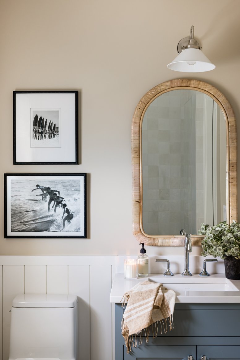 Guest bathroom in Coastal Connecticut by Pure Salt