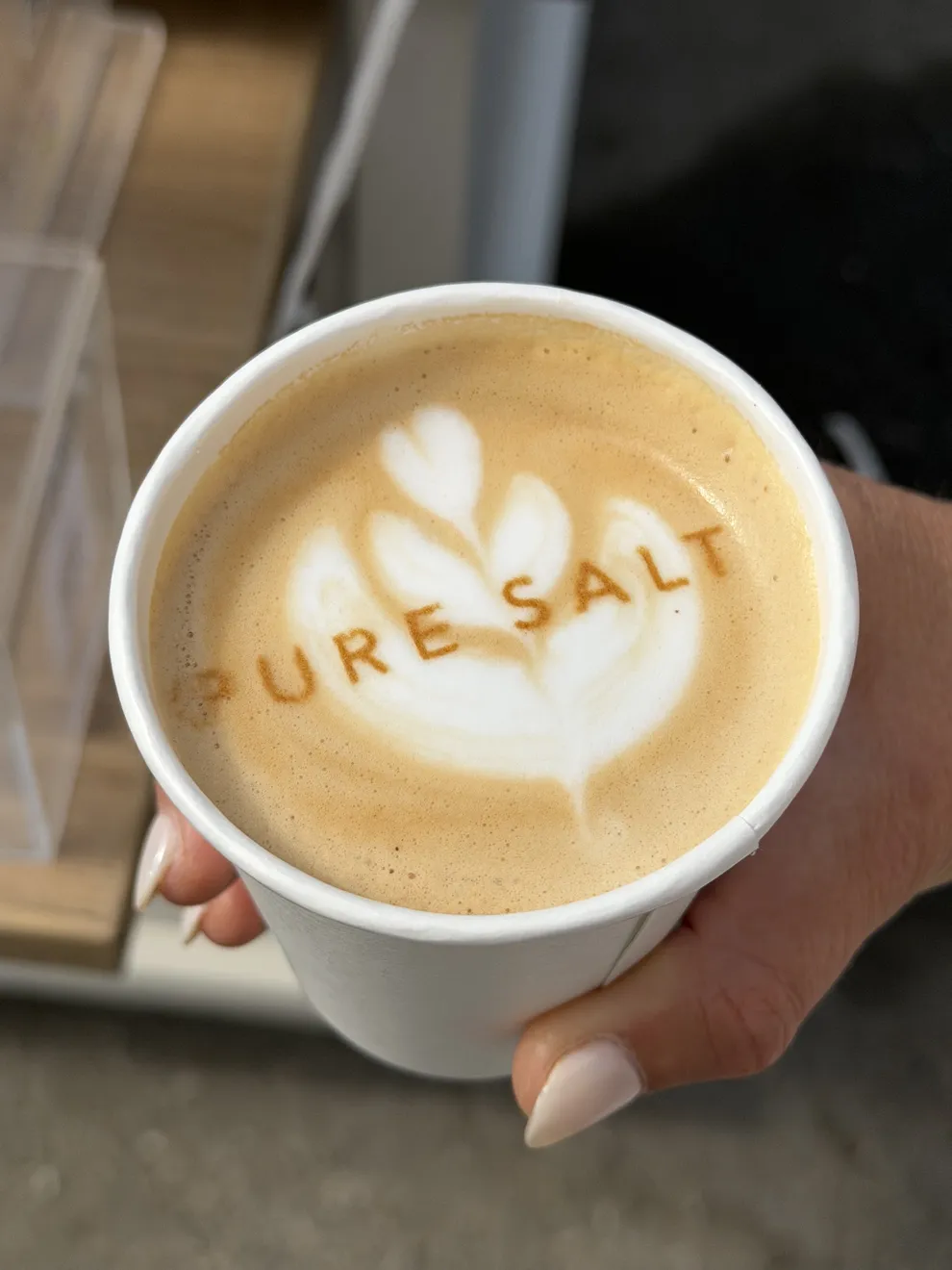 Pure Salt logo coffee