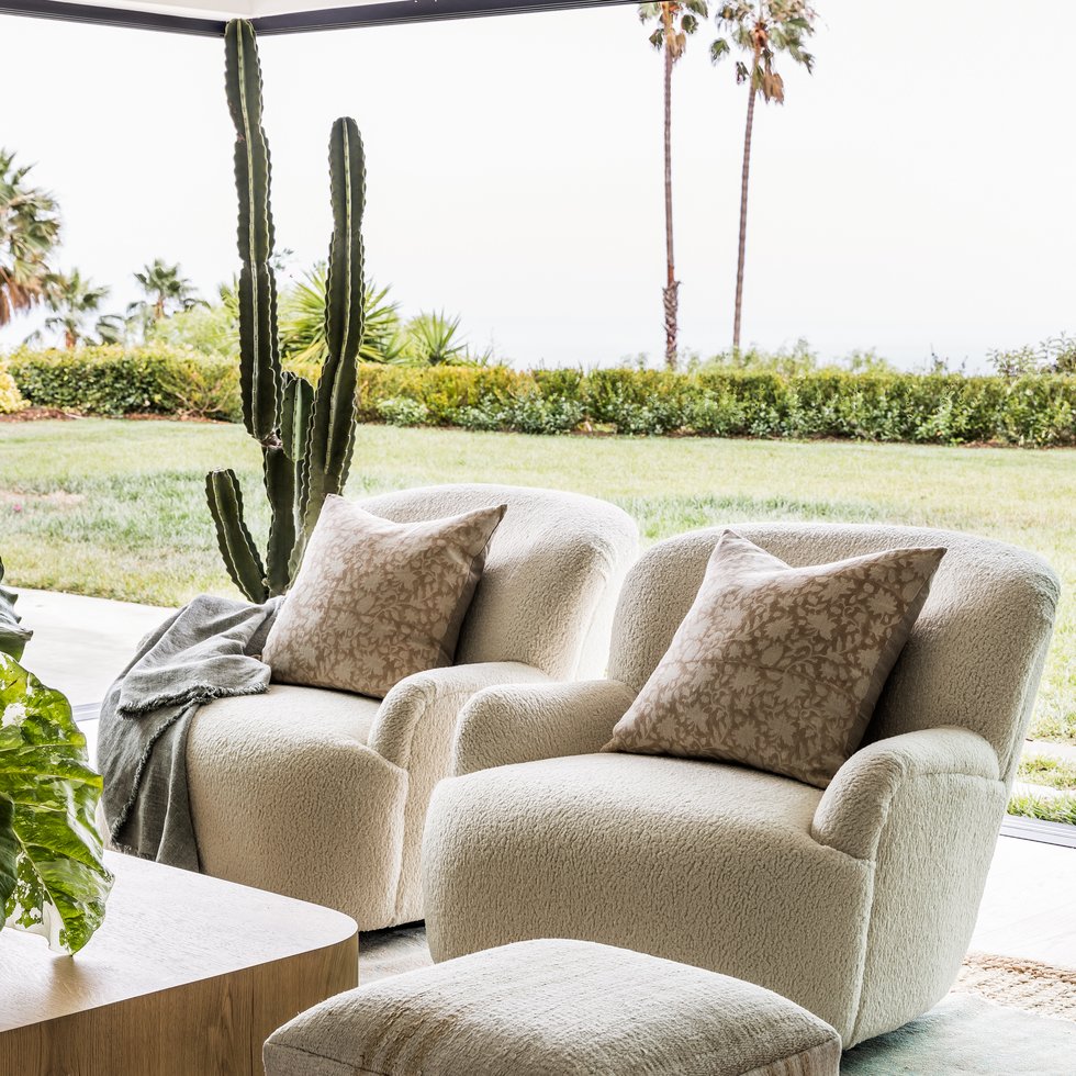Outdoor seating in Malibu by Pure Salt