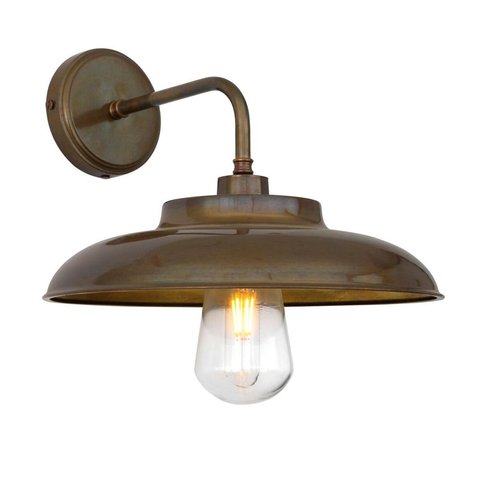 Novak Outdoor Wall Sconce // Antique Brass