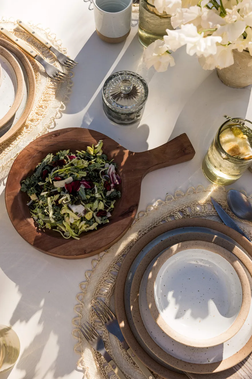 Summer Outdoor Table Serving Accents