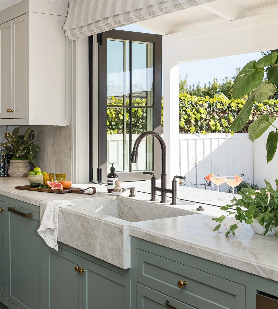 Kitchen sink in Emerald Bay by Pure Salt