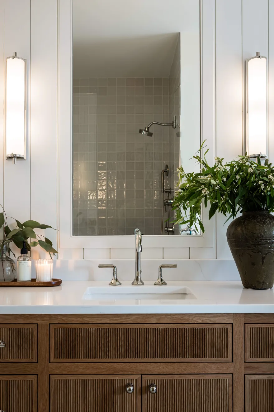 Coastal Connecticut Primary Suite Bathroom Vanity