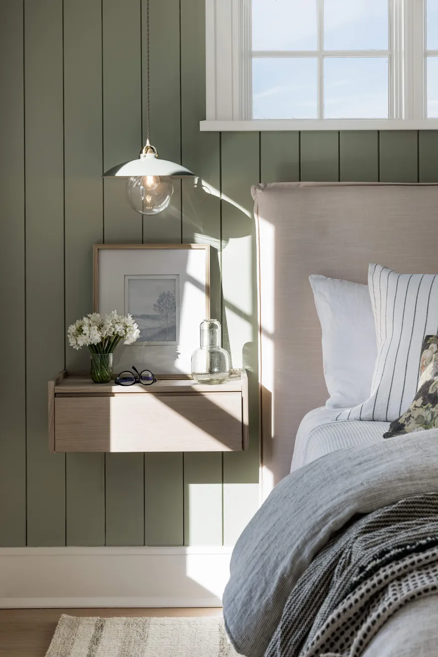 Pure Salt x Leftbank Art: Still Earth Collection. Coastal bedroom design.