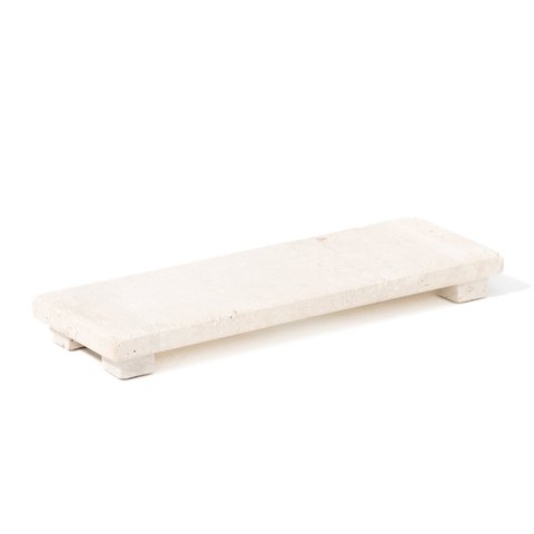 Paxton Travertine Footed Serving Board-featured