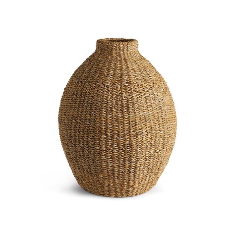 Plait Seagrass Vase-featured