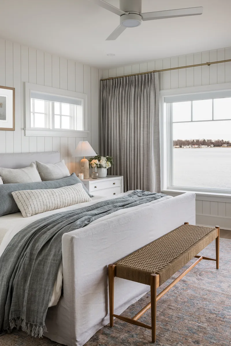 Primary Suite bedroom in Coastal Connecticut
