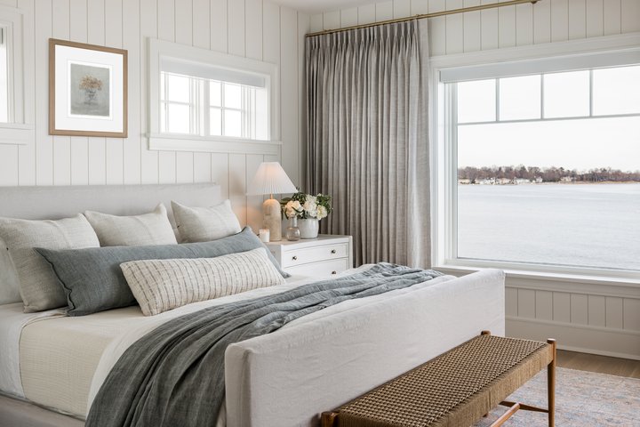 Primary Suite bedroom in Coastal Connecticut by Pure Salt
