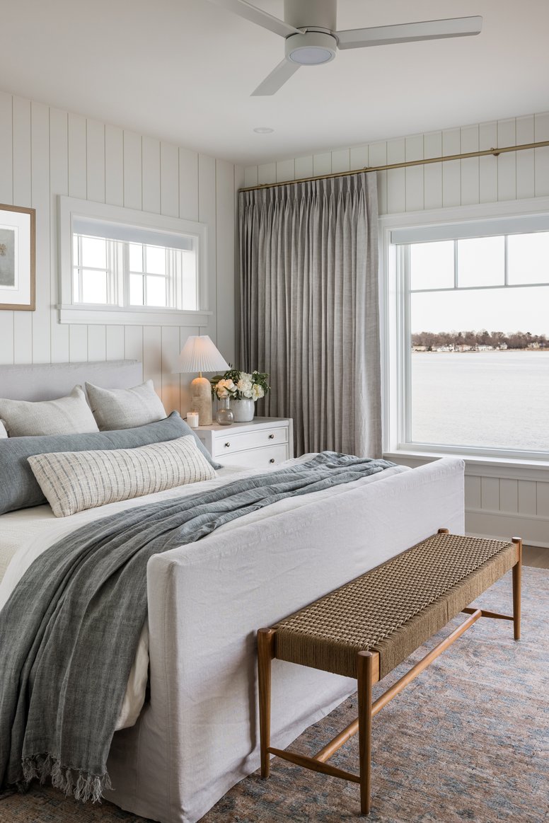 Primary Suite bedroom in Coastal Connecticut