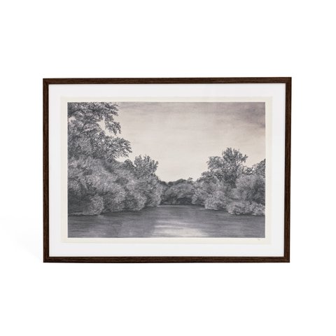 The Absence Of by Tenaya Wickstrand, 37" x 29.5" , Espresso Frame-featured