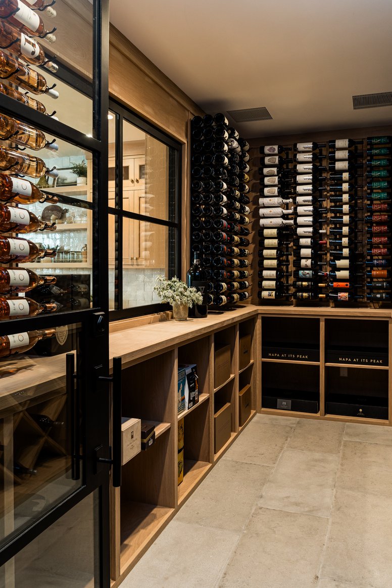Bonus wine room in Flint Hills by Pure Salt