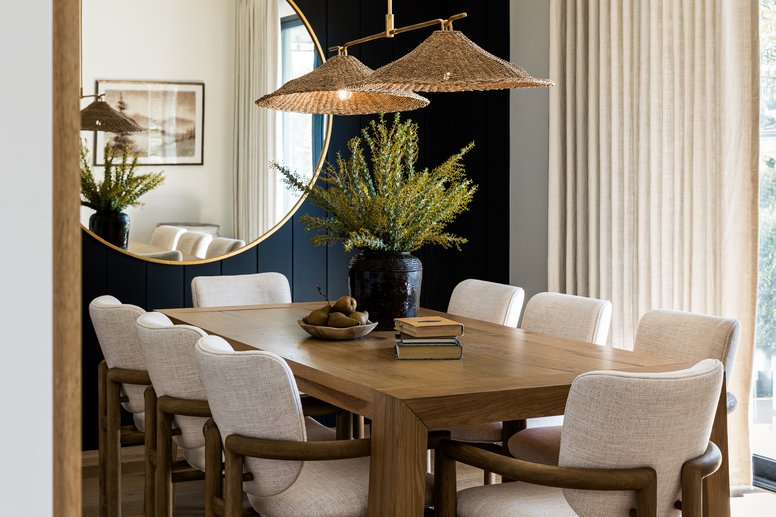 Dining room in Newport Harbor