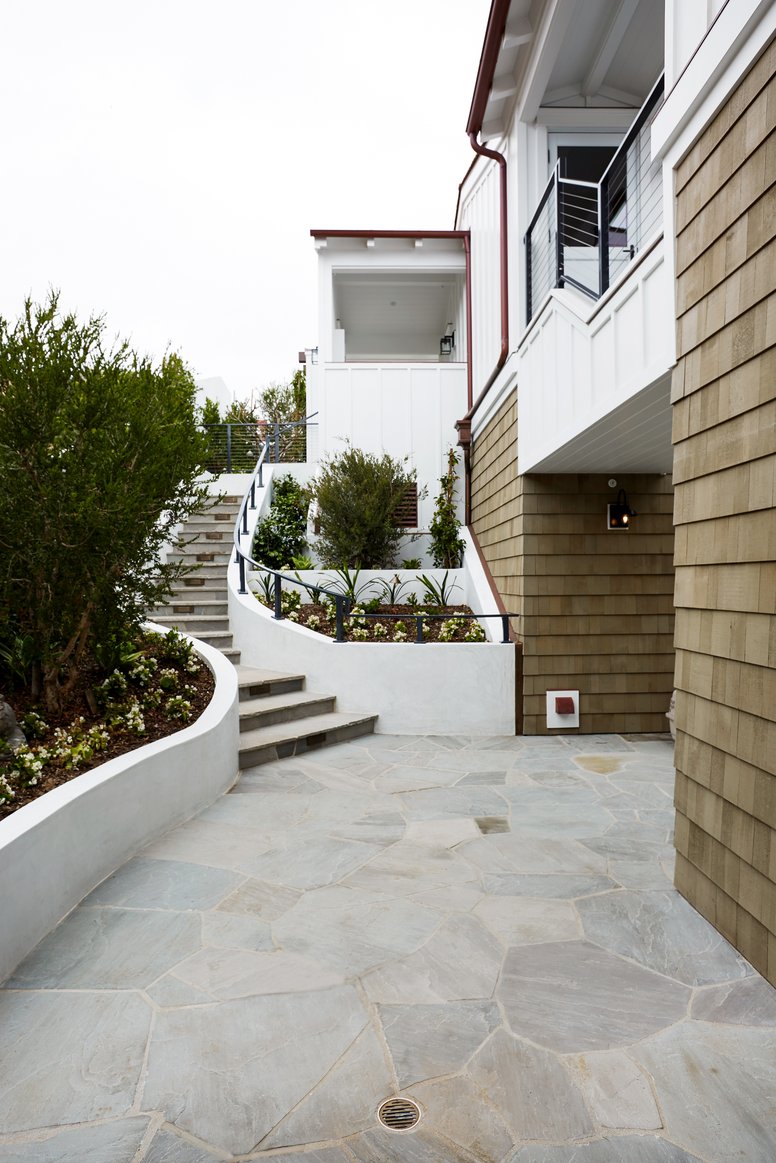 Exterior entry way in Three Arch Bay
