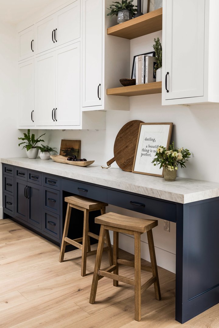 Kitchen counter and cabinets in North Tustin