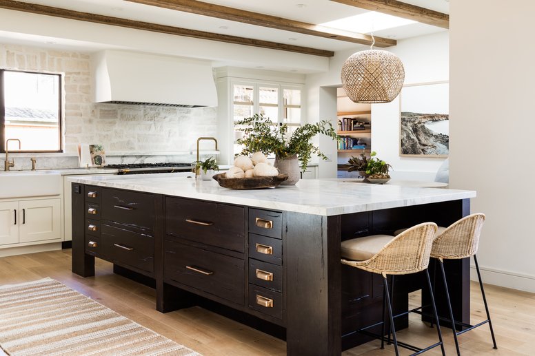 Kitchen Island in Los Gatos by Pure Salt