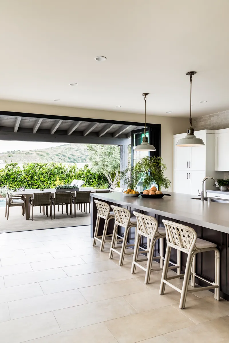 Kitchen with outside access in Coastal Canyon by Pure Salt