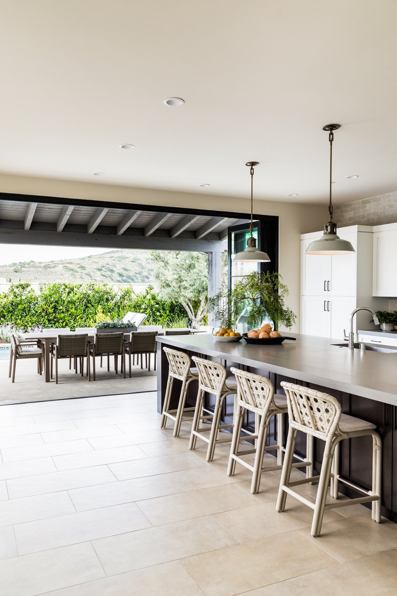 Kitchen with outside access in Coastal Canyon by Pure Salt