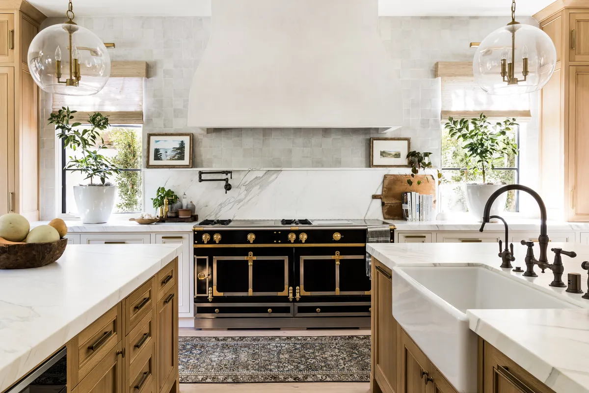 Kitchen island in Shady Canyon by Pure Salt