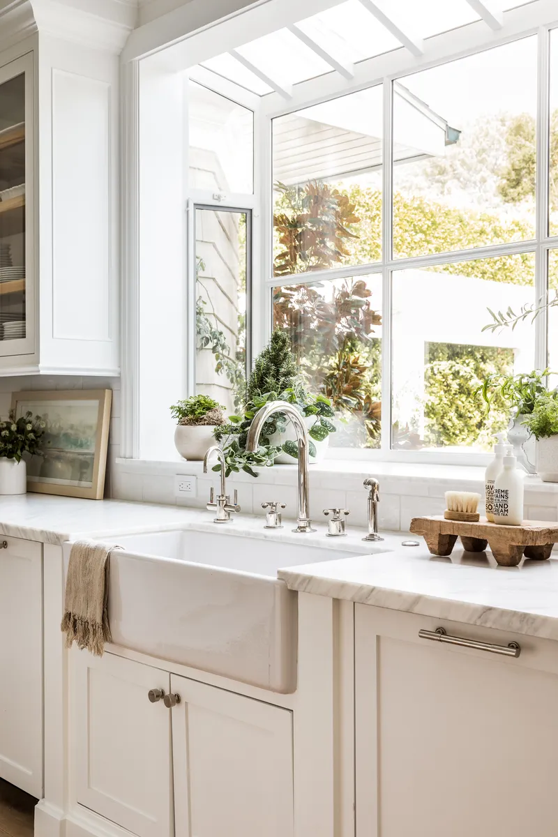 Kitchen window view in West LA