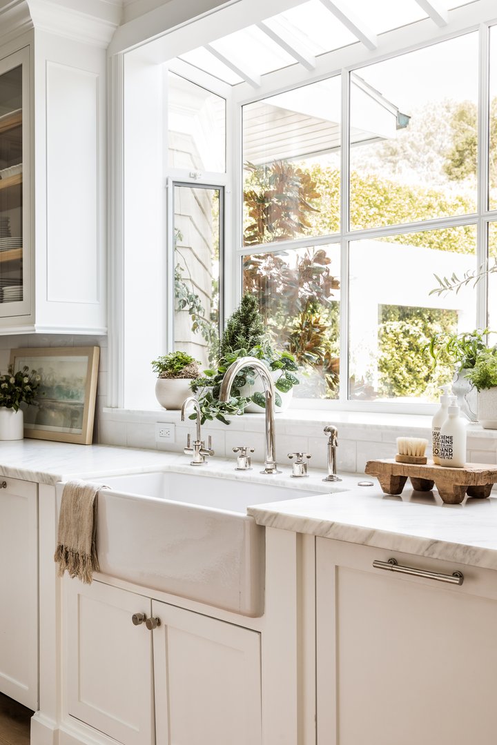 Kitchen window view in West LA