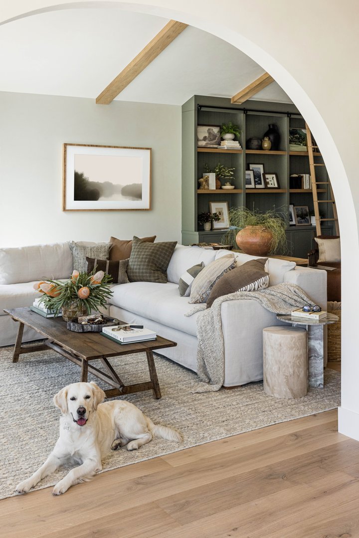 Living Room archway in California Ranch by Pure Salt