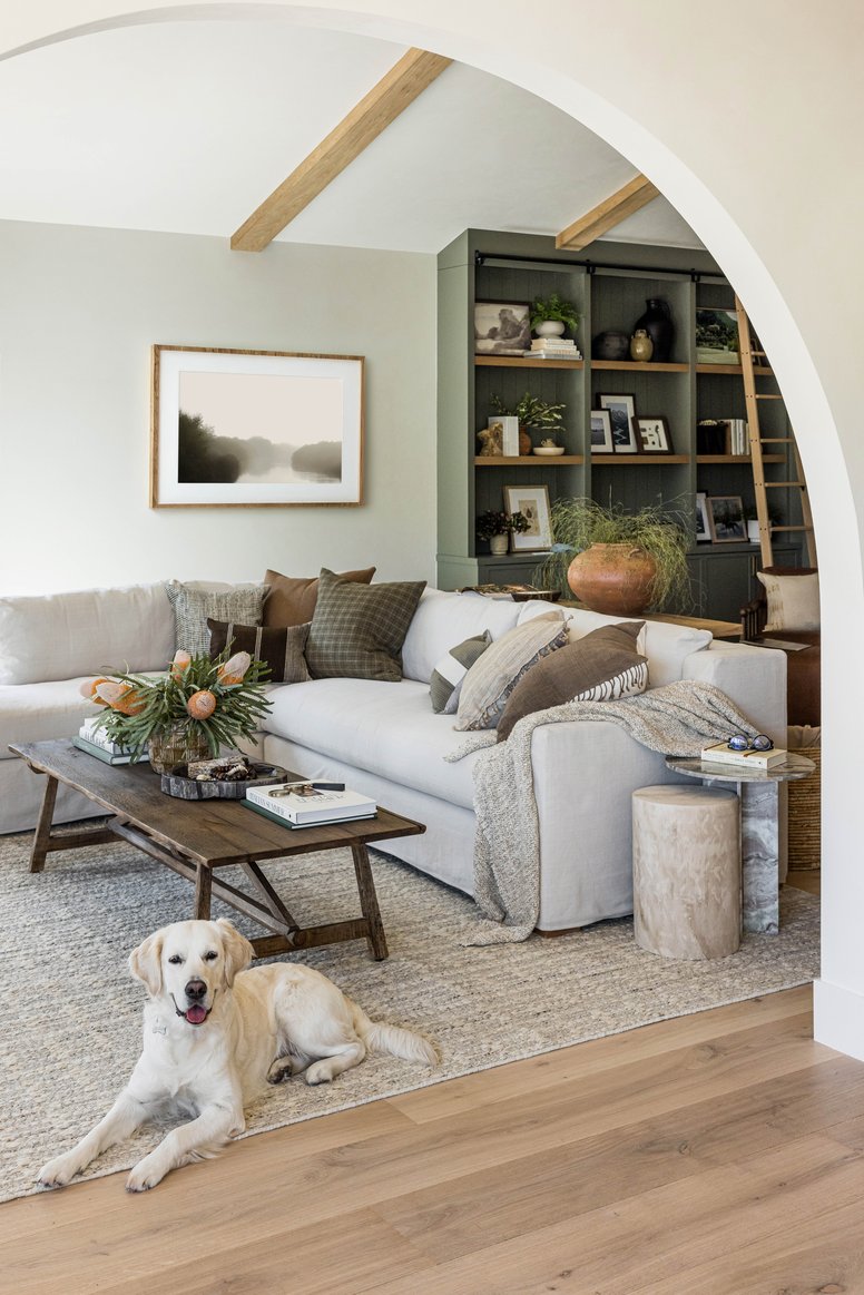 Living Room archway in California Ranch by Pure Salt