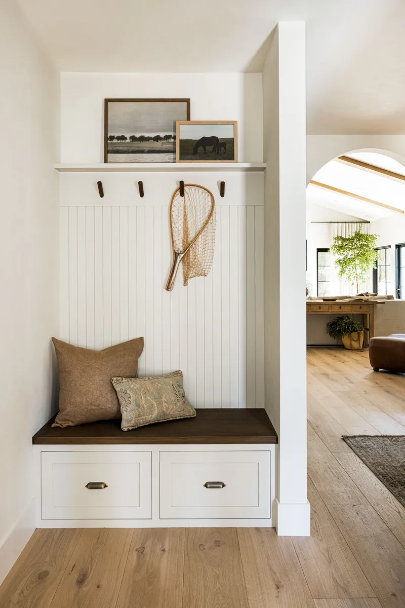 Living Room mudroom in California Ranch