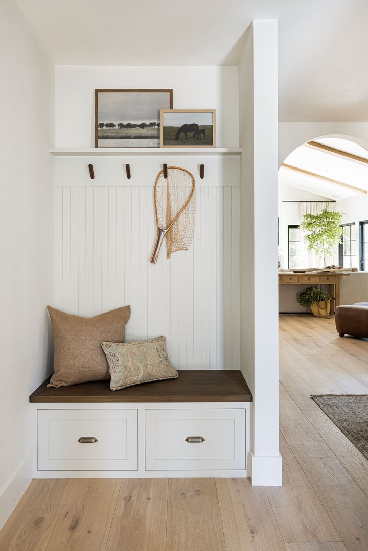 Living Room mudroom in California Ranch