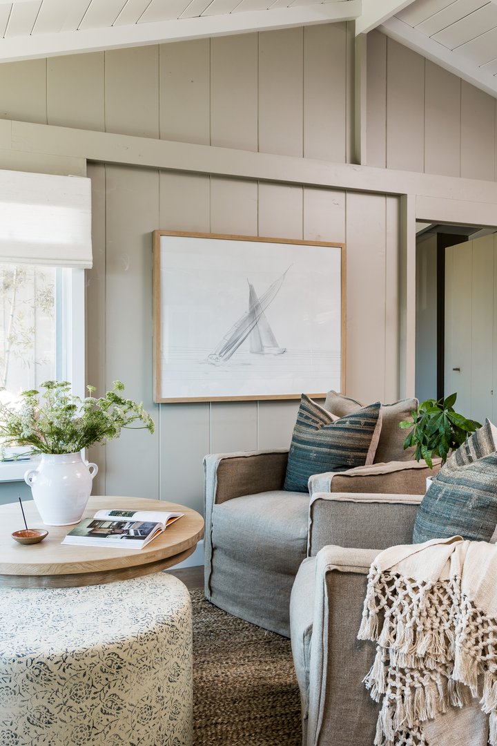 Living Room sitting nook in Laguna Beach