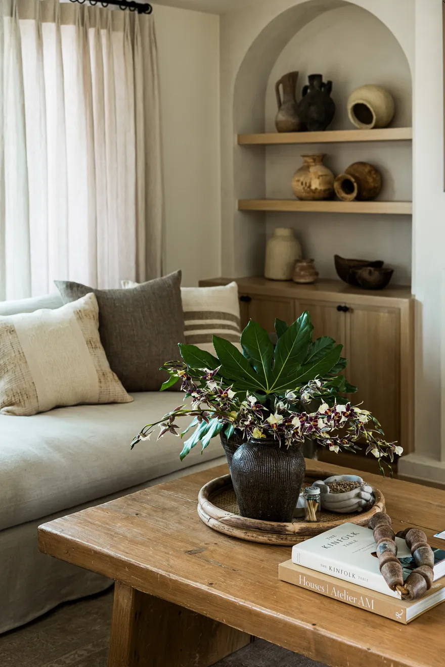 Living room seating in Rochell Retreat