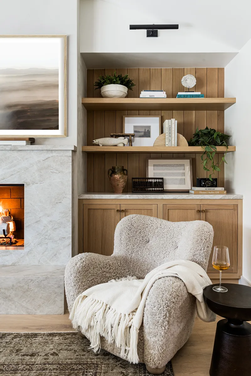 Soft seating in Emerald Bay living room