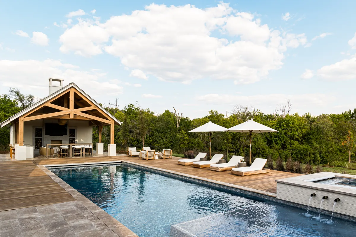Outdoor pool in Flint Hills