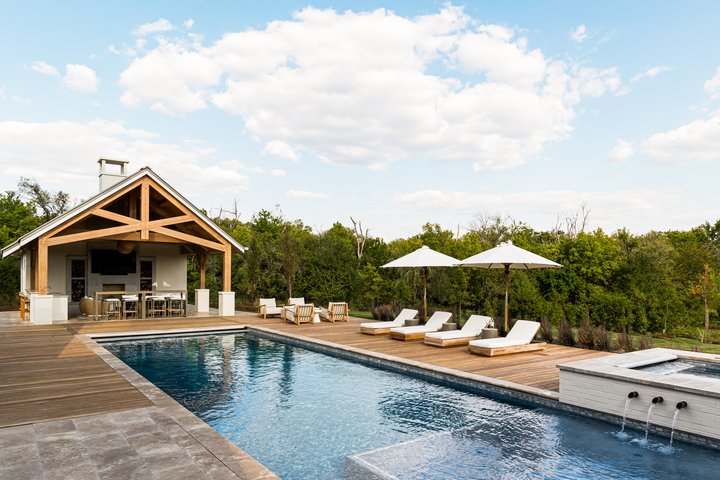 Outdoor pool in Flint Hills