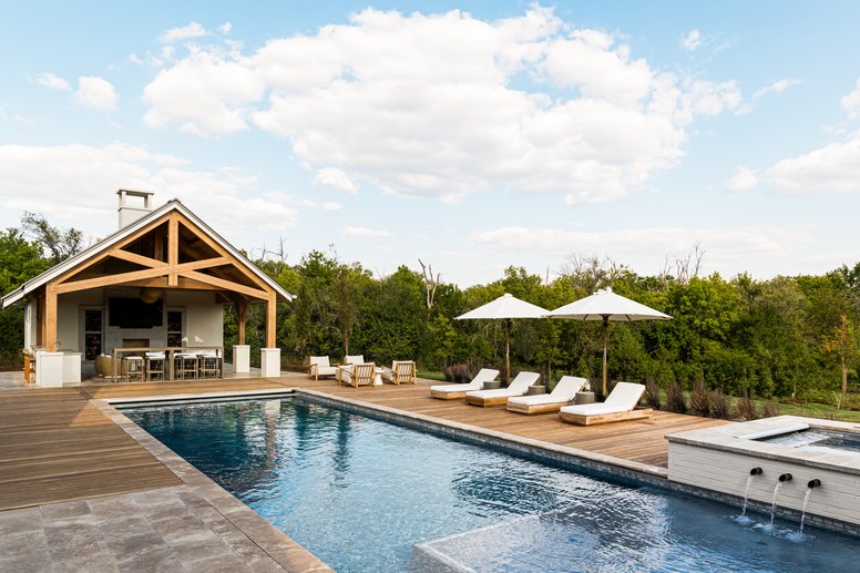 Outdoor pool in Flint Hills
