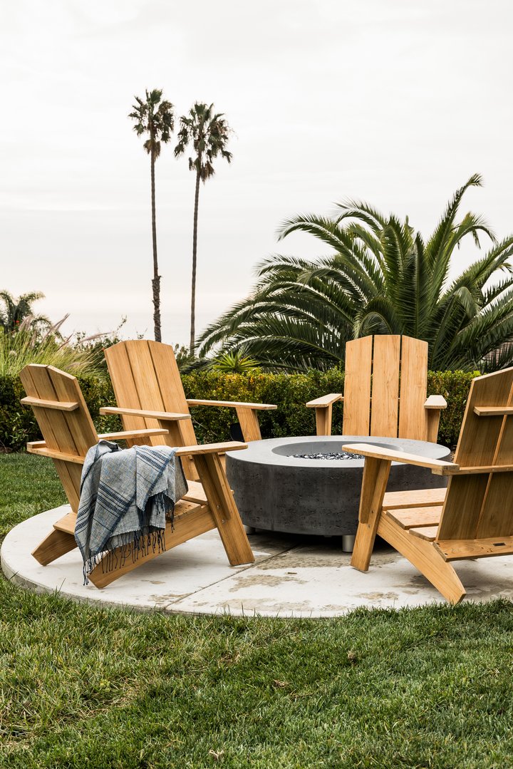 Outdoor fire pit in Malibu by Pure Salt
