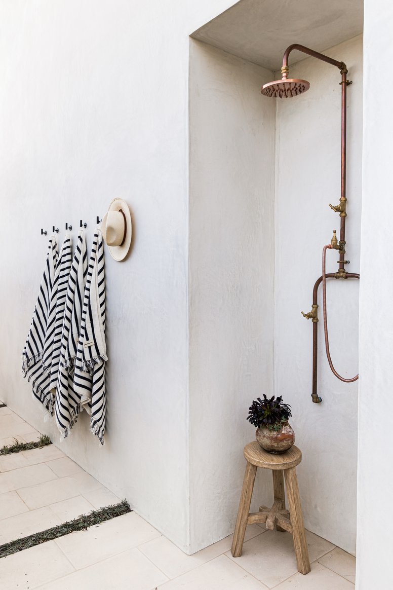Outdoor shower in Emerald Bay by Pure Salt