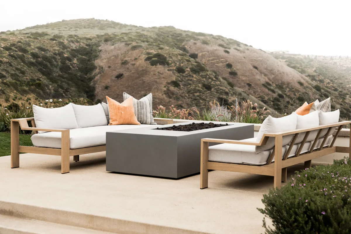 Outdoor seating in Coastal Canyon