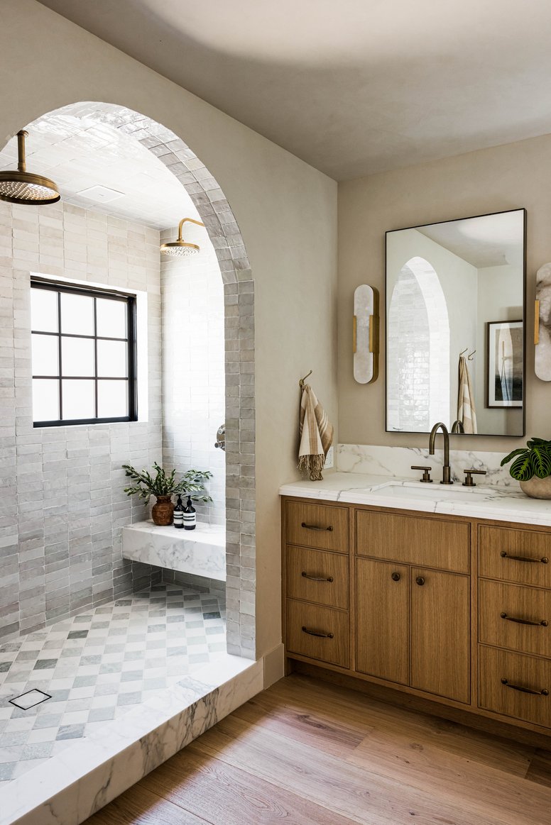 Primary Suite bathroom in California Ranch by Pure Salt