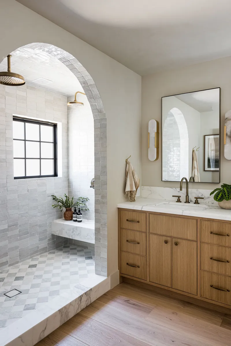 Primary Suite bathroom in California Ranch by Pure Salt