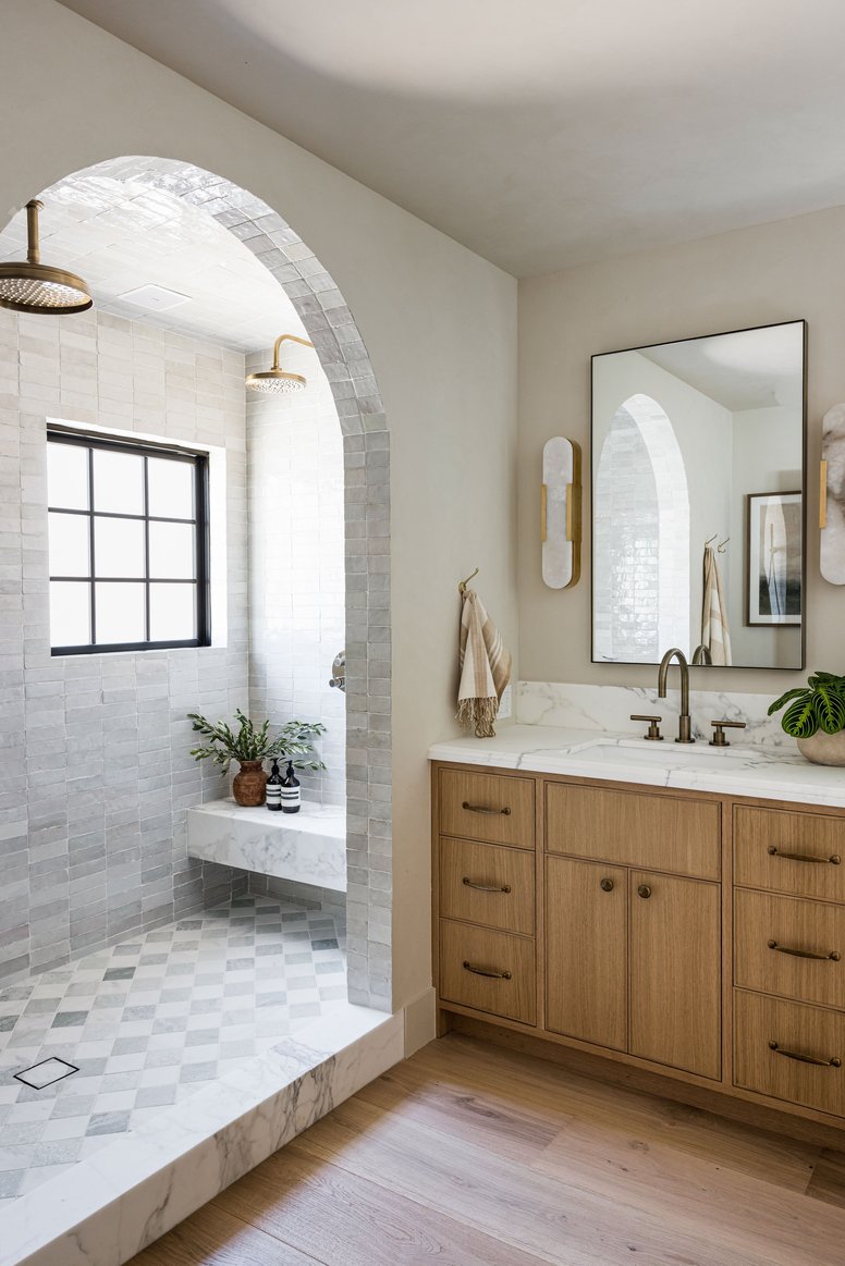 Primary Suite bathroom in California Ranch by Pure Salt
