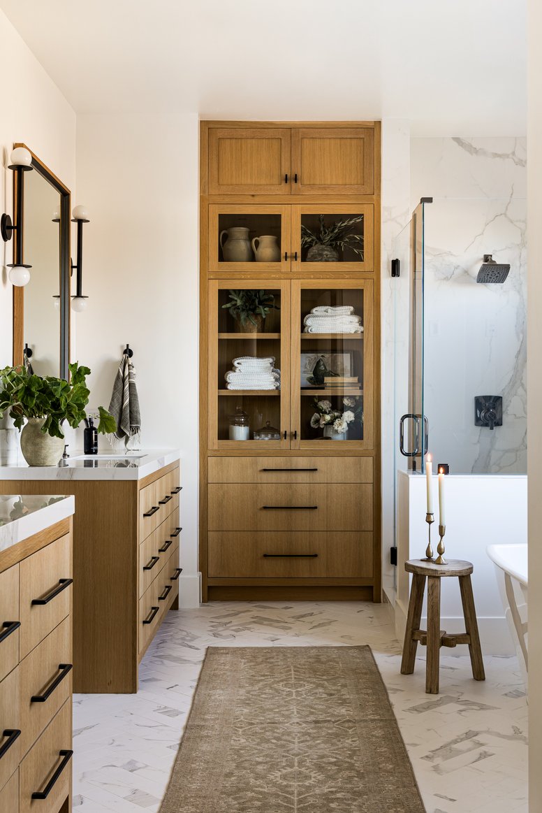 Primary Suite bathroom in Newport Harbor by Pure Salt