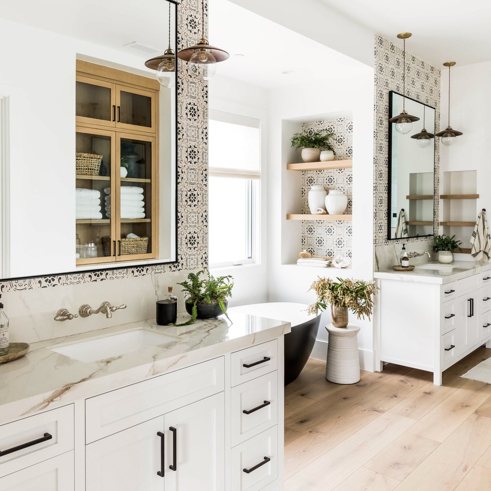 Primary Suite bathroom in North Tustin by Pure Salt