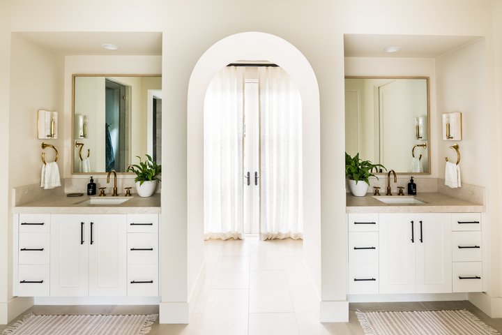 Primary Suite vanity in Coastal Canyon by Pure Salt