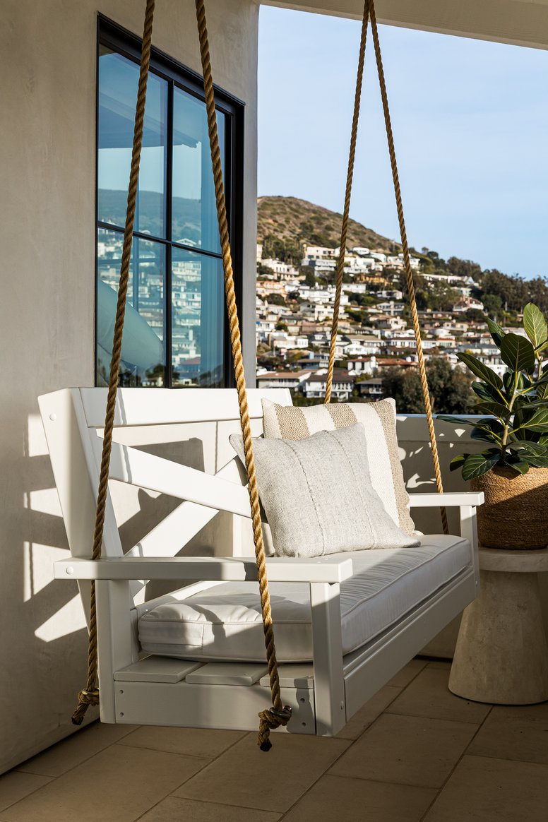 Primary Suite outdoor swing in Emerald Bay