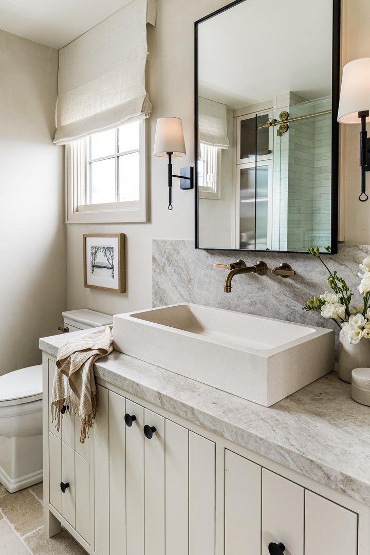 Primary Suite main bathroom sink in Emerald Bay by Pure Salt